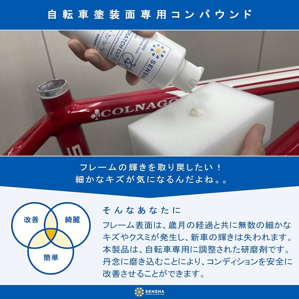 Amazon.co.jp: 洗車の王国 自転車用 塗装面専用コンパウンド